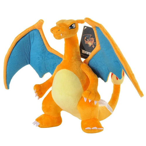 Planet Gates Charizard 28cm Shiny Charizard Plush Toy Stuffed Animal,Game for Collectible, Soft Plushies for Gift,Cute Cartoon Character 12 Inch
