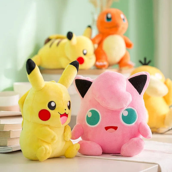 Planet Gates Charizard Original Pokemon Stuffed Plush Toys Pikachu Charizard Bulbasaur Jenny Turtle Anime Doll Kids Birthday Christmas Gift