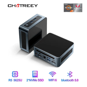 Planet Gates Chatreey AN2P Mini PC AMD Ryzen 5 5625U 3550H Gaming Desktop Computer M.2 NVME SSD 2xDDR4 Slot WIFI6