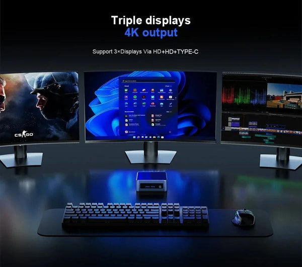 Planet Gates Chatreey AN2P Mini PC AMD Ryzen 5 5625U 3550H Gaming Desktop Computer M.2 NVME SSD 2xDDR4 Slot WIFI6