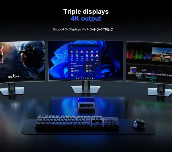 Planet Gates Chatreey Mini PC AN2P Ryzen 5 5625U/3550H Gaming Desktop Computer NVME SSD WIFI6 HD  Windows 11 Pro