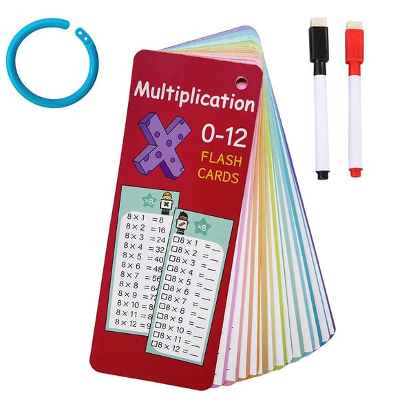 Planet Gates chengfa 0-12 Multiplication Charts, Times Table Cards, Self Check Math Learning Tool, Montessori Mathematical Training, Teaching Aids