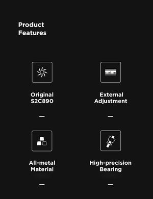 Planet Gates CHESTNUT S3 BLACK TIMEMORE CHESTNUT S3 Manual Coffee Grinder External Adjustment 0.015mm/click S2C890 Burr Inside Hand Espresso Grinder Mill