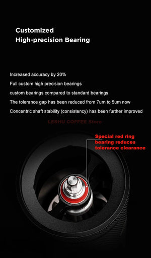 Planet Gates CHESTNUT S3 BLACK TIMEMORE CHESTNUT S3 Manual Coffee Grinder External Adjustment 0.015mm/click S2C890 Burr Inside Hand Espresso Grinder Mill