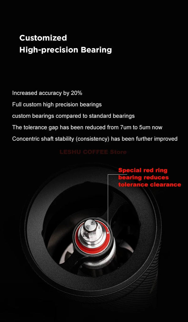 Planet Gates CHESTNUT S3 BLACK TIMEMORE CHESTNUT S3 Manual Coffee Grinder External Adjustment 0.015mm/click S2C890 Burr Inside Hand Espresso Grinder Mill