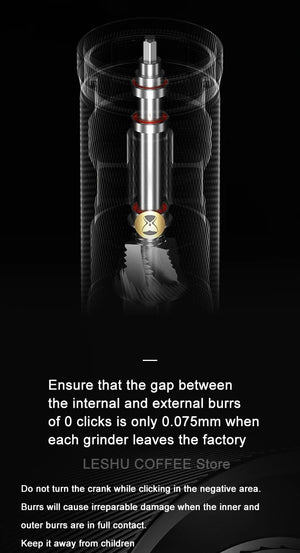 Planet Gates CHESTNUT S3 BLACK TIMEMORE CHESTNUT S3 Manual Coffee Grinder External Adjustment 0.015mm/click S2C890 Burr Inside Hand Espresso Grinder Mill