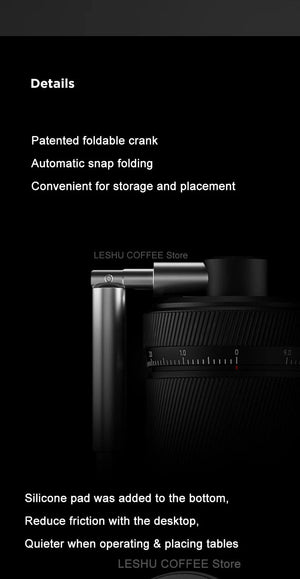 Planet Gates CHESTNUT S3 BLACK TIMEMORE CHESTNUT S3 Manual Coffee Grinder External Adjustment 0.015mm/click S2C890 Burr Inside Hand Espresso Grinder Mill