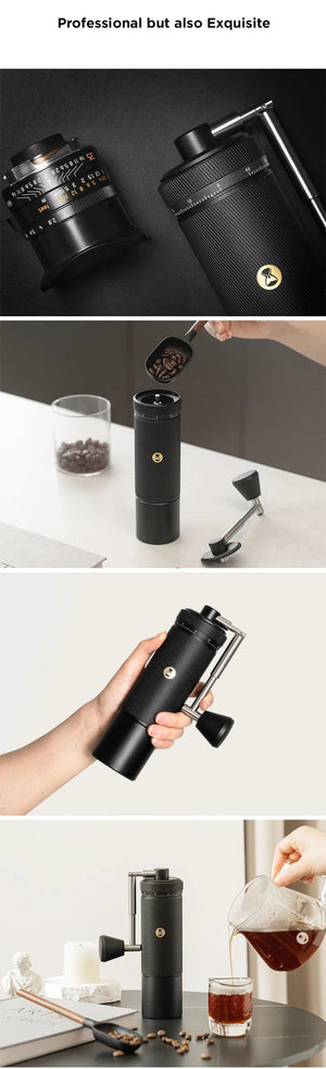 Planet Gates CHESTNUT S3 BLACK TIMEMORE CHESTNUT S3 Manual Coffee Grinder External Adjustment 0.015mm/click S2C890 Burr Inside Hand Espresso Grinder Mill