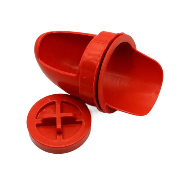 Planet Gates Chicken Feeder Poultry Feeder Diy Port Gravity Feed Kit Rain Proof No Waste Ducks Feeders for Buckets Barrels Bins Troughs