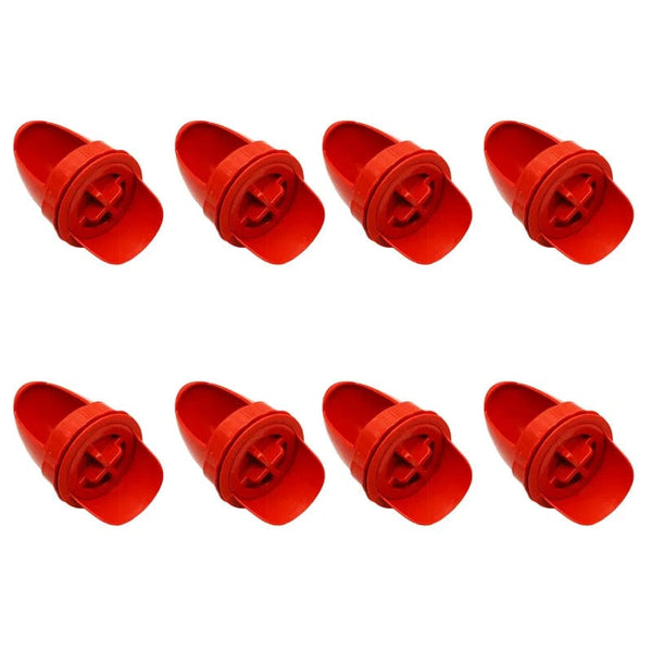 Planet Gates Chicken Feeder Poultry Feeder Diy Port Gravity Feed Kit Rain Proof No Waste Ducks Feeders for Buckets Barrels Bins Troughs