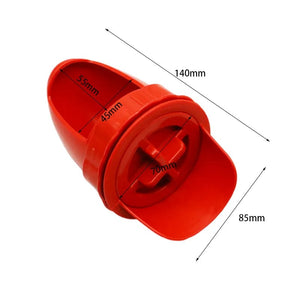 Planet Gates Chicken Feeder Poultry Feeder Diy Port Gravity Feed Kit Rain Proof No Waste Ducks Feeders for Buckets Barrels Bins Troughs