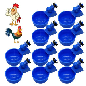Planet Gates Chicken Feeder Poultry Feeder Diy Port Gravity Feed Kit Rain Proof No Waste Ducks Feeders for Buckets Barrels Bins Troughs