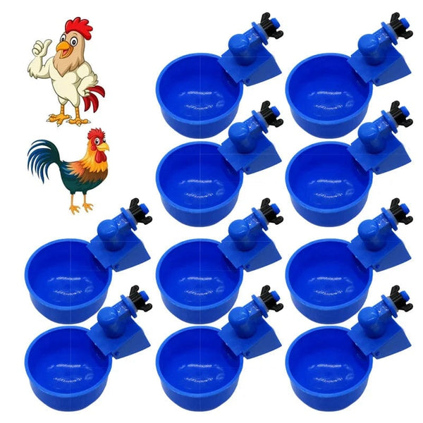 Planet Gates Chicken Feeder Poultry Feeder Diy Port Gravity Feed Kit Rain Proof No Waste Ducks Feeders for Buckets Barrels Bins Troughs