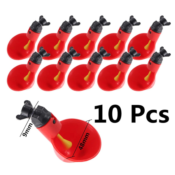 Planet Gates Chicken Feeder Poultry Feeding Supplies DIY Rain Proof Poultry Feeder Port Gravity Feed Kit For Buckets Barrels Bins Troughs