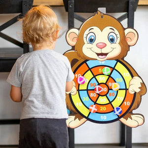 Planet Gates Child Educational Games Dart Board Baby Toy Stickey Ball Dart Indoor Sports Child Montessori Games for Children 3 to 7 Years