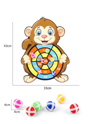Planet Gates Child Educational Games Dart Board Baby Toy Stickey Ball Dart Indoor Sports Child Montessori Games for Children 3 to 7 Years