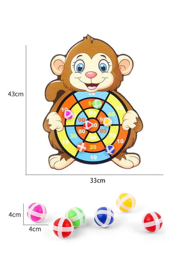 Planet Gates Child Educational Games Dart Board Baby Toy Stickey Ball Dart Indoor Sports Child Montessori Games for Children 3 to 7 Years