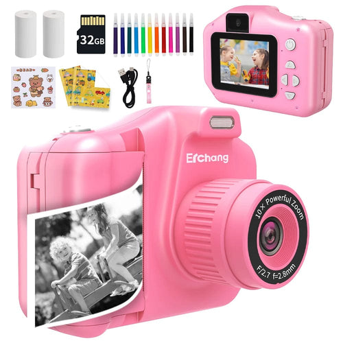 Planet Gates Child Instant Camera 3 / CHINA New Children Instant Print Camera 10x Digital Zoom Kids Digital Photo Camera Girl's Child Camera Video Boy's Birthday Gift
