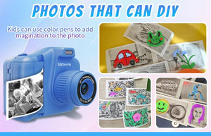 Planet Gates Child Instant Camera 3 / CHINA New Children Instant Print Camera 10x Digital Zoom Kids Digital Photo Camera Girl's Child Camera Video Boy's Birthday Gift