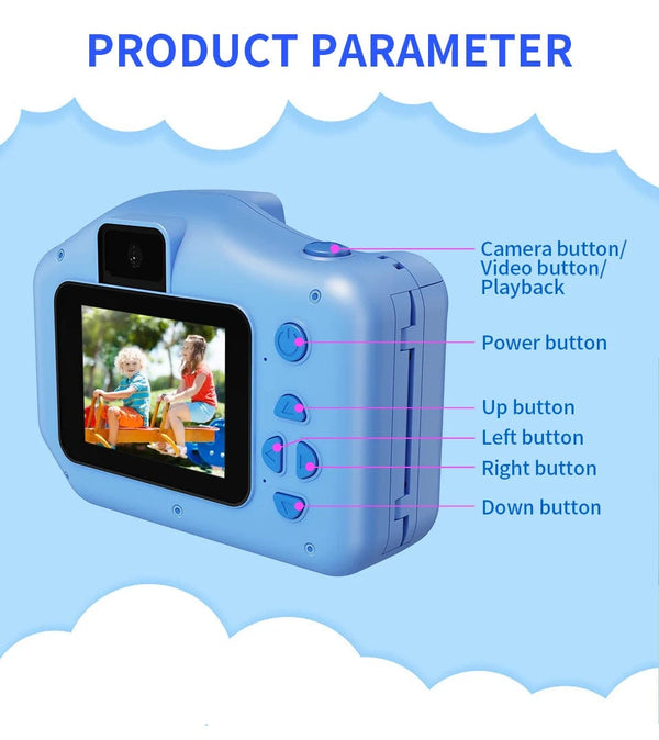 Planet Gates Child Instant Camera 3 / CHINA New Children Instant Print Camera 10x Digital Zoom Kids Digital Photo Camera Girl's Child Camera Video Boy's Birthday Gift