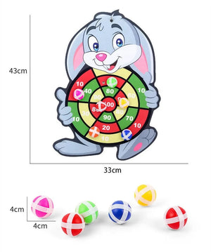 Planet Gates Child Montessori Toys for Kids 2 to 4 Years Old Cartoon Animal Dart Board Sticky Ball Family Interactive Educational Toys Baby