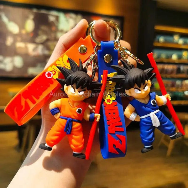 Planet Gates Children Anime Dragon Ball Keychain Z Super Saiyan Son Goku Bulma Broly Piccolo Majin Buu Series Car Pendant Keyring Toys Gifts