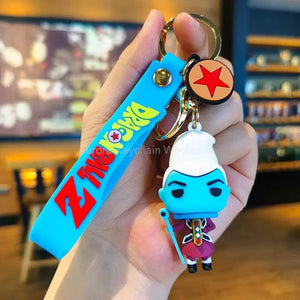 Planet Gates Children Anime Dragon Ball Keychain Z Super Saiyan Son Goku Bulma Broly Piccolo Majin Buu Series Car Pendant Keyring Toys Gifts