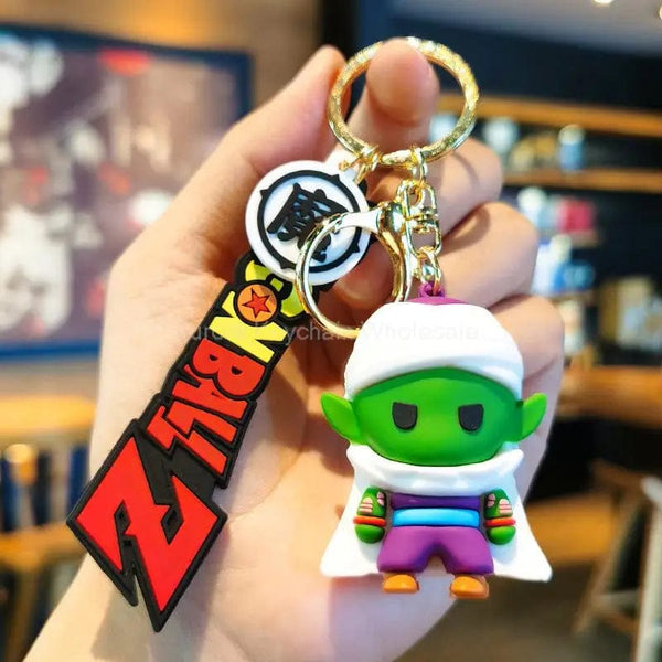 Planet Gates Children Anime Dragon Ball Keychain Z Super Saiyan Son Goku Bulma Broly Piccolo Majin Buu Series Car Pendant Keyring Toys Gifts