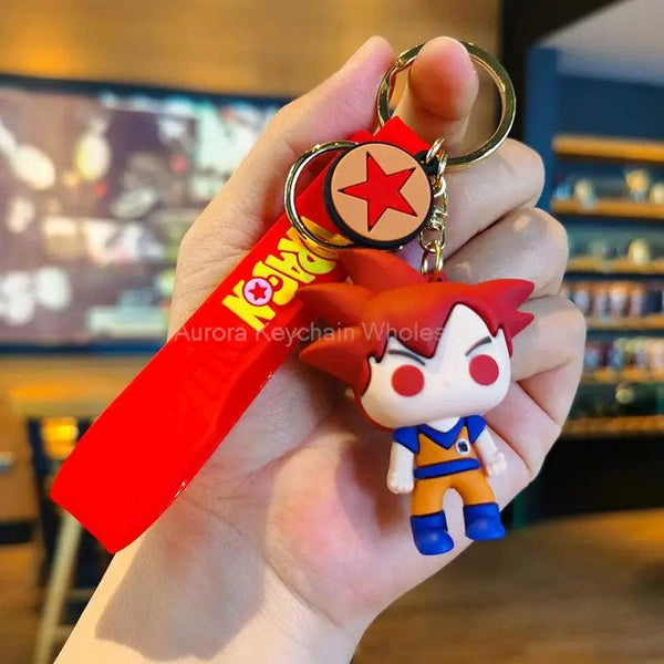 Planet Gates Children Anime Dragon Ball Keychain Z Super Saiyan Son Goku Bulma Broly Piccolo Majin Buu Series Car Pendant Keyring Toys Gifts