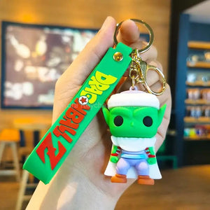 Planet Gates Children Anime Dragon Ball Keychain Z Super Saiyan Son Goku Bulma Broly Piccolo Majin Buu Series Car Pendant Keyring Toys Gifts