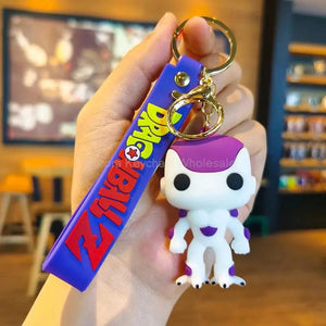 Planet Gates Children Anime Dragon Ball Keychain Z Super Saiyan Son Goku Bulma Broly Piccolo Majin Buu Series Car Pendant Keyring Toys Gifts