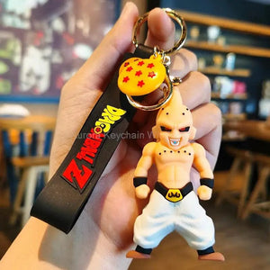 Planet Gates Children Anime Dragon Ball Keychain Z Super Saiyan Son Goku Bulma Broly Piccolo Majin Buu Series Car Pendant Keyring Toys Gifts