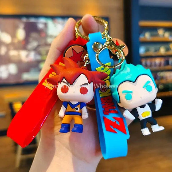 Planet Gates Children Anime Dragon Ball Keychain Z Super Saiyan Son Goku Bulma Broly Piccolo Majin Buu Series Car Pendant Keyring Toys Gifts