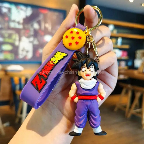 Planet Gates Children Anime Dragon Ball Keychain Z Super Saiyan Son Goku Bulma Broly Piccolo Majin Buu Series Car Pendant Keyring Toys Gifts