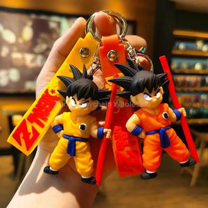 Planet Gates Children Anime Dragon Ball Keychain Z Super Saiyan Son Goku Bulma Broly Piccolo Majin Buu Series Car Pendant Keyring Toys Gifts