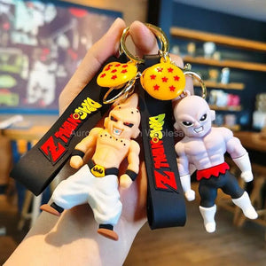 Planet Gates Children Anime Dragon Ball Keychain Z Super Saiyan Son Goku Bulma Broly Piccolo Majin Buu Series Car Pendant Keyring Toys Gifts