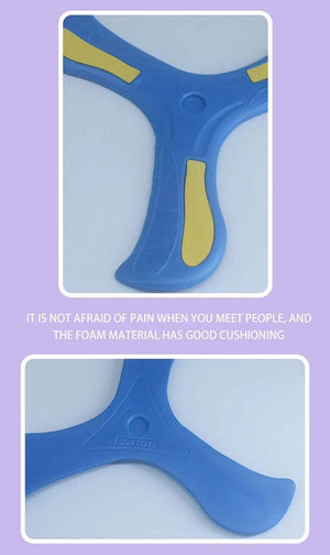 Planet Gates Children Boomerang Soft Three-leaf Cross Adult-kids Interactive Outdoor Toy Early Education Puzzle Decompression Gift