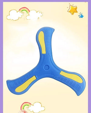 Planet Gates Children Boomerang Soft Three-leaf Cross Adult-kids Interactive Outdoor Toy Early Education Puzzle Decompression Gift