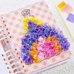 Planet Gates Children DIY Painting Sticker Craft Toys Kids Art Girls Poking Painting Princess Handmade Educational Magical Children Gifts