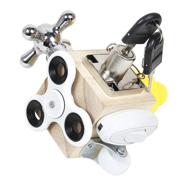 Planet Gates Children Educational Toys Kids Learning Lock with Keys Car Numbers Matching & Counting Montessori Math Teaching Lock-Picking Toy