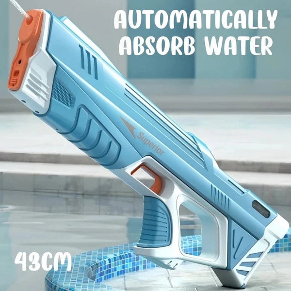 Planet Gates Children Full Automatic Water Gun Toys Summer Outdoor Pool Fight Games Induction Absorb Water Electric Waterguns for Kids Gifts
