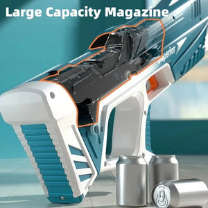 Planet Gates Children Full Automatic Water Gun Toys Summer Outdoor Pool Fight Games Induction Absorb Water Electric Waterguns for Kids Gifts