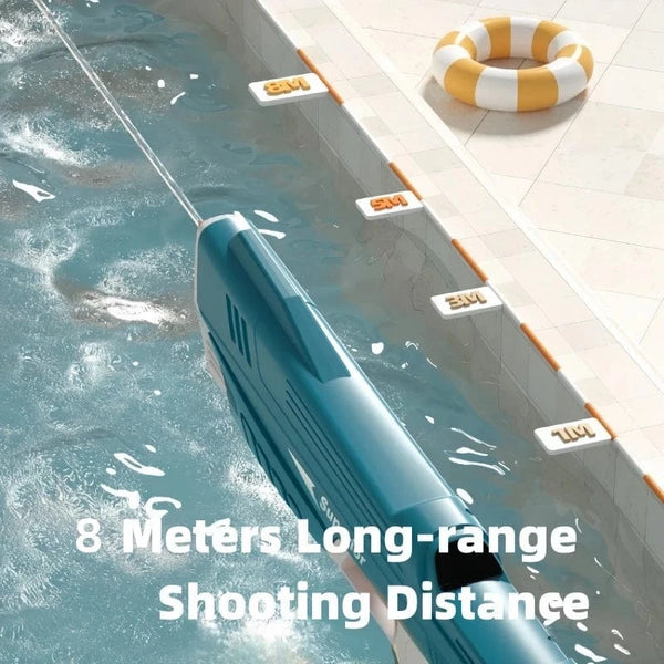 Planet Gates Children Full Automatic Water Gun Toys Summer Outdoor Pool Fight Games Induction Absorb Water Electric Waterguns for Kids Gifts