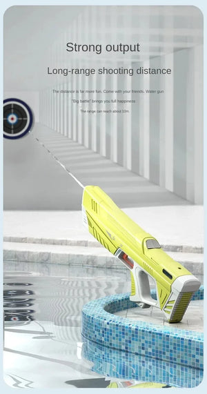 Planet Gates Children Full Automatic Water Gun Toys Summer Outdoor Pool Fight Games Induction Absorb Water Electric Waterguns for Kids Gifts