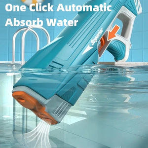 Planet Gates Children Full Automatic Water Gun Toys Summer Outdoor Pool Fight Games Induction Absorb Water Electric Waterguns for Kids Gifts