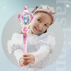 Planet Gates Children Magic Wand Fairy Wand Electric Toys With Sound Light Pretend Toy Role-playing Props Halloween Christmas Gift For Girls