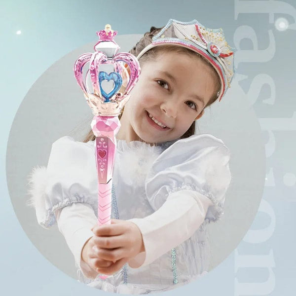 Planet Gates Children Magic Wand Fairy Wand Electric Toys With Sound Light Pretend Toy Role-playing Props Halloween Christmas Gift For Girls