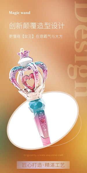 Planet Gates Children Magic Wand Fairy Wand Electric Toys With Sound Light Pretend Toy Role-playing Props Halloween Christmas Gift For Girls