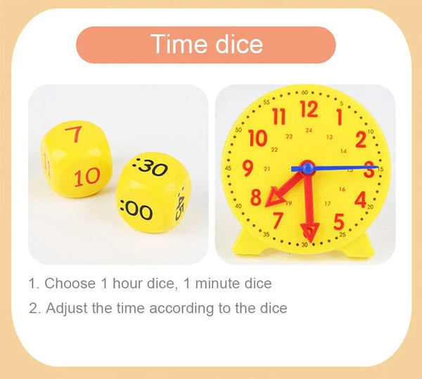 Planet Gates Children Montessori Clock Educational Toys Hour Minute Second Cognition Matching Puzzle Toys Kids Early Preschool Teaching Aids