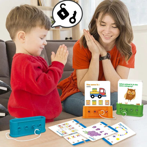 Planet Gates Children Montessori Puzzle Toys Logical Thinking Training Unlock Game Baby Cognition Lock Pick Early Educational Gift for Kids